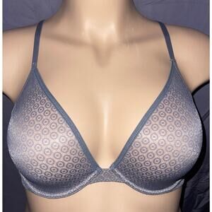 #1 - 32DD GRAY VICTORIA'S SECRET BODY BY VICTORIA UNLINED PLUNGE BRA